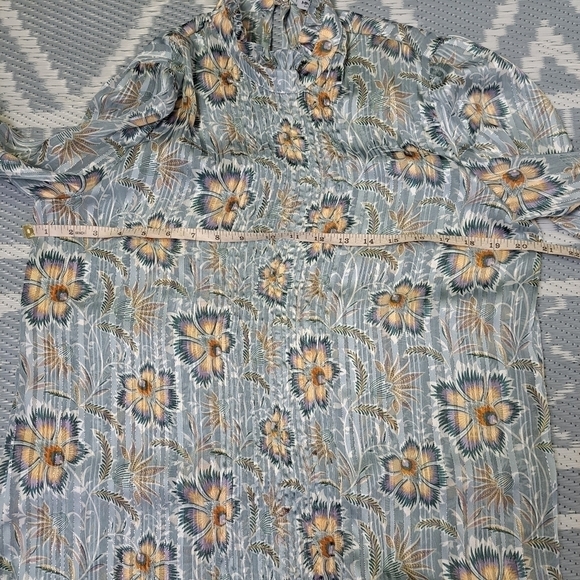 Mango‎ Floral Print pleated Blouse - Picture 8 of 10